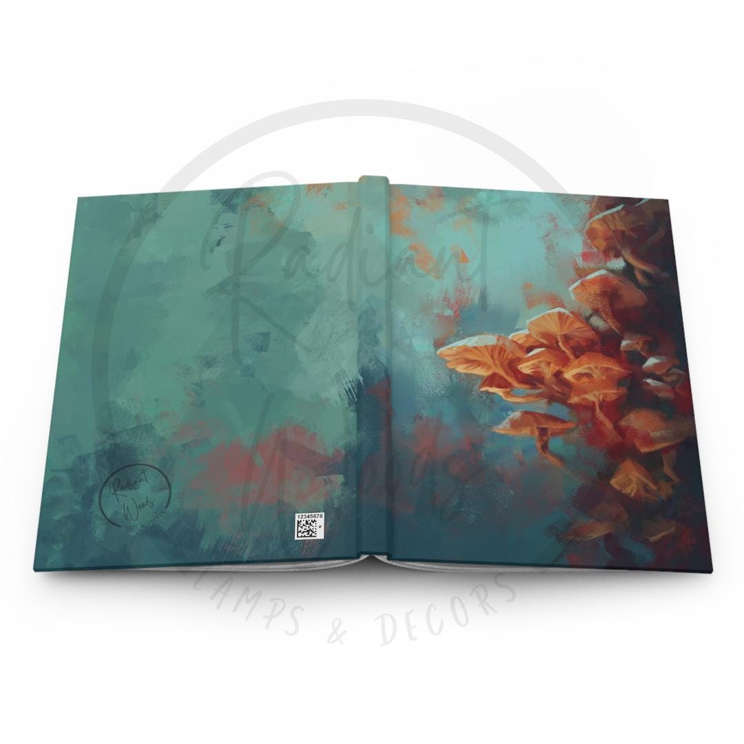 Mushroom Illustration Hardcover Journal- 5.75"x8" 150 pages