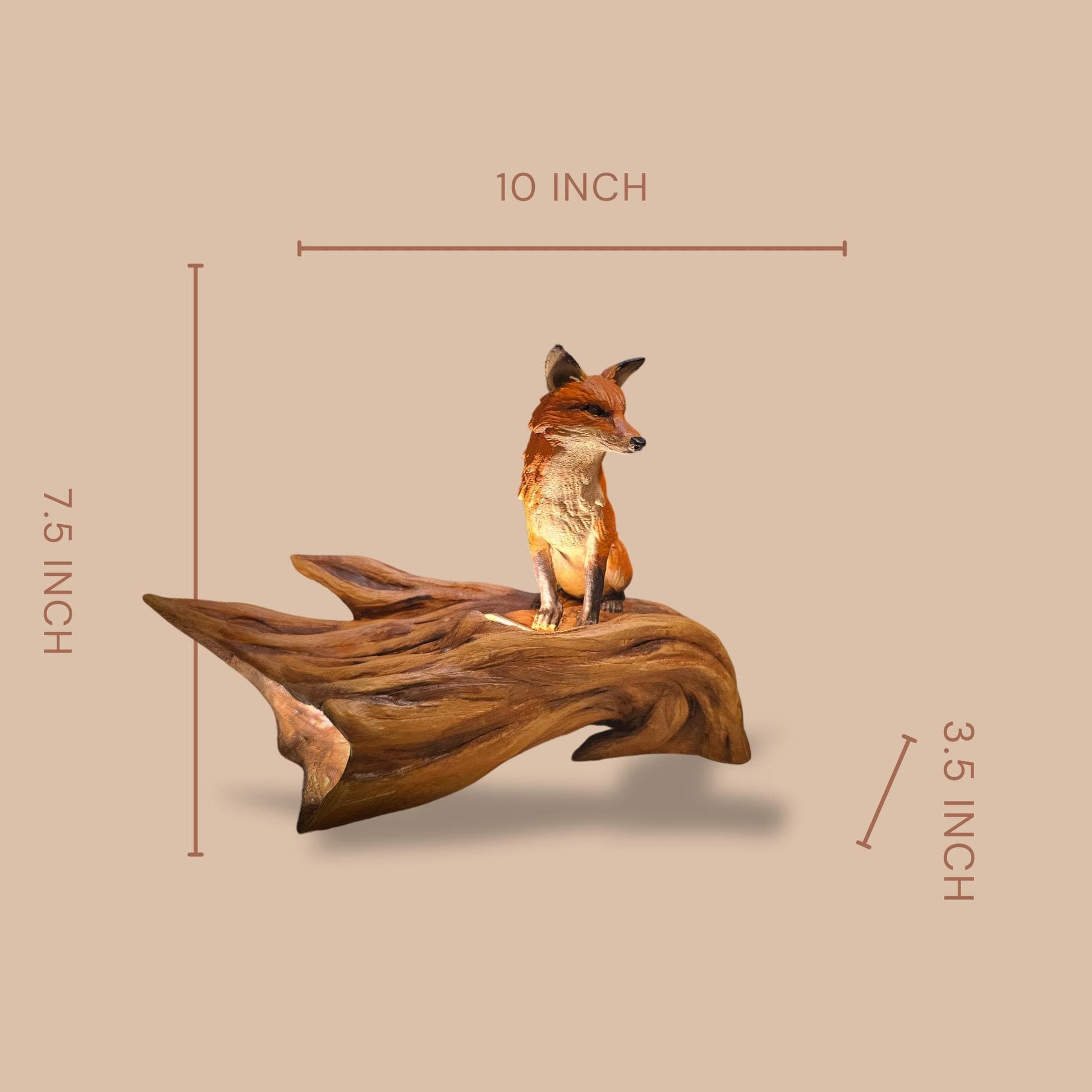 Handcrafted Fox USB Lamp | Woodland Animal Lamp | USB-Powered Lighting | Nature-Inspired Decor | 3D Printed Art | Fox Decor | Unique Gift